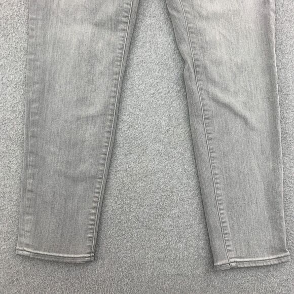 J. Crew Jeans Womens Size 27 Toothpick Stretch Gray Distressed - Picture 3 of 16